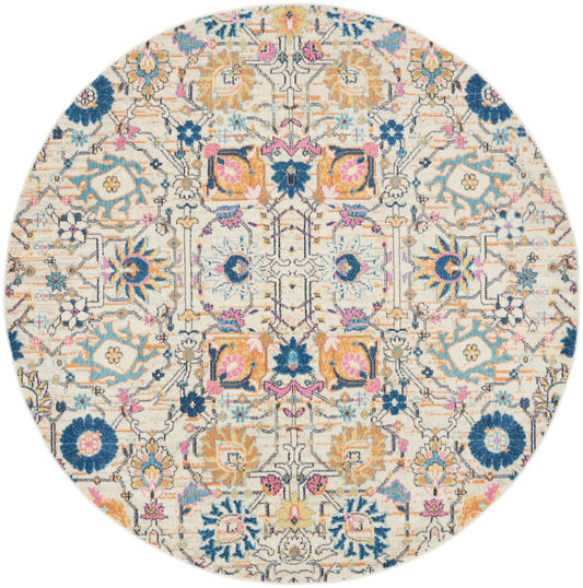 Nourison Passion 8' x Round Ivory/Multi Bohemian Indoor Rug