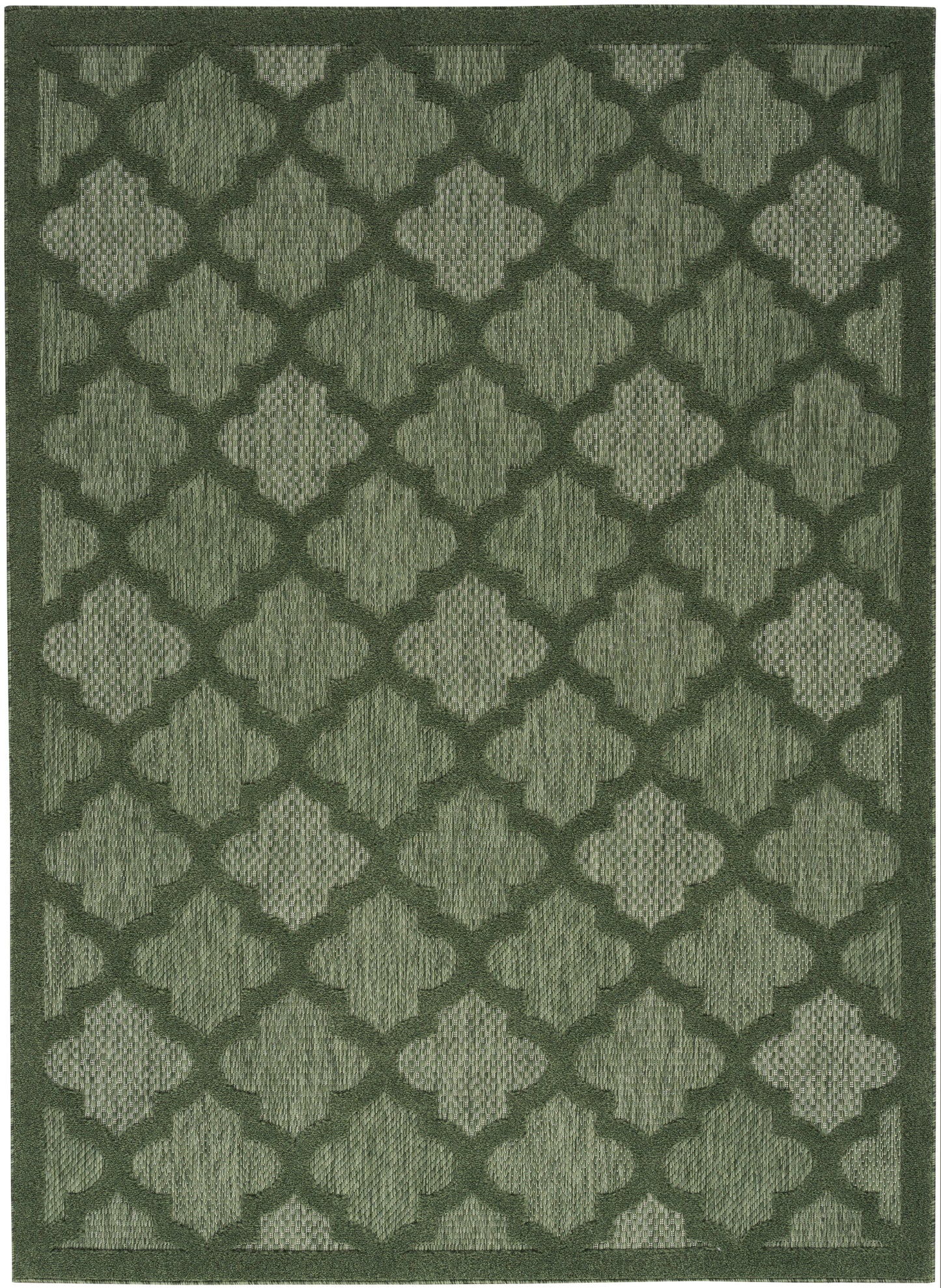 Nourison Easy Care 5' x 7' Green Modern Rug