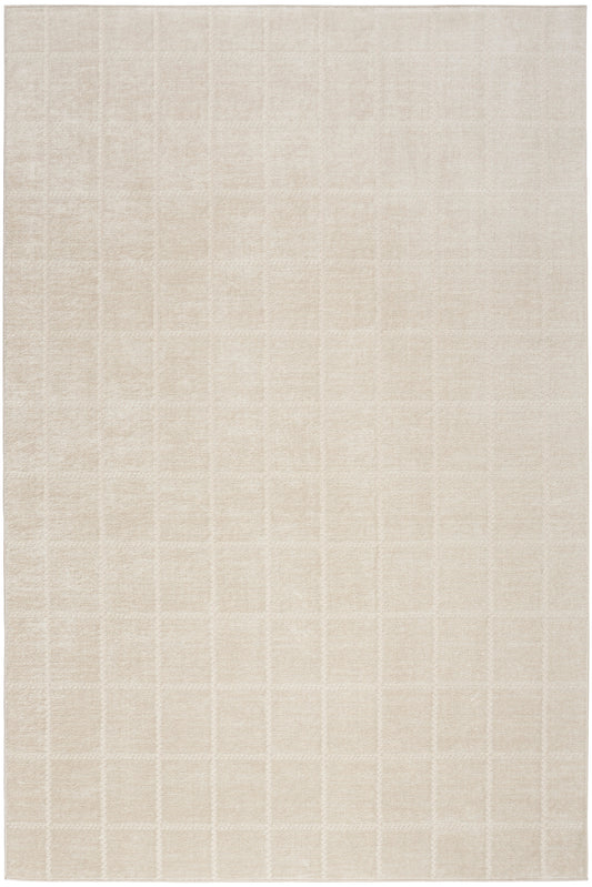 Nourison Serenity Home 6' x 9' Ivory Cream Modern Indoor Rug