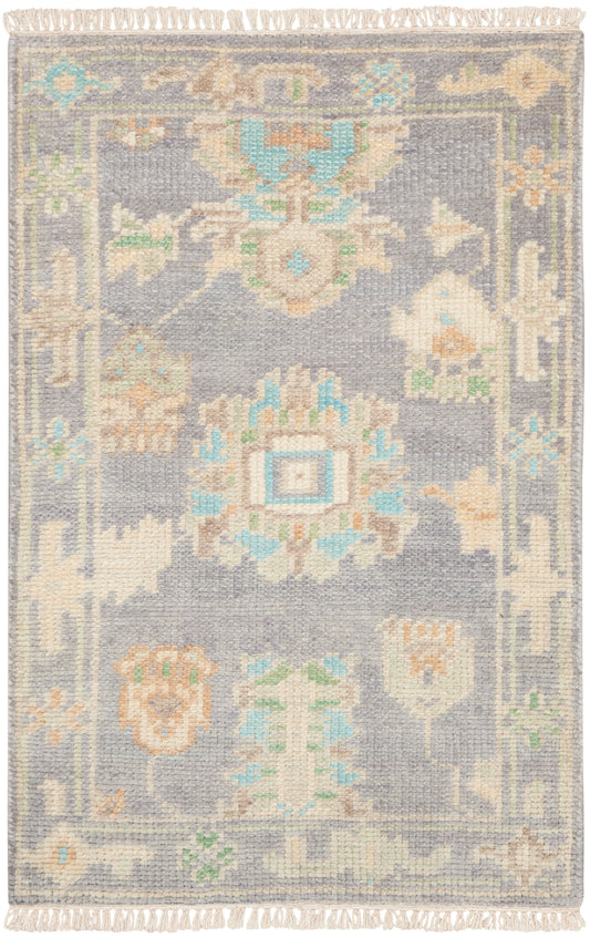 Nourison Odessa 2' x 3' Grey Multicolor Vintage Indoor Rug