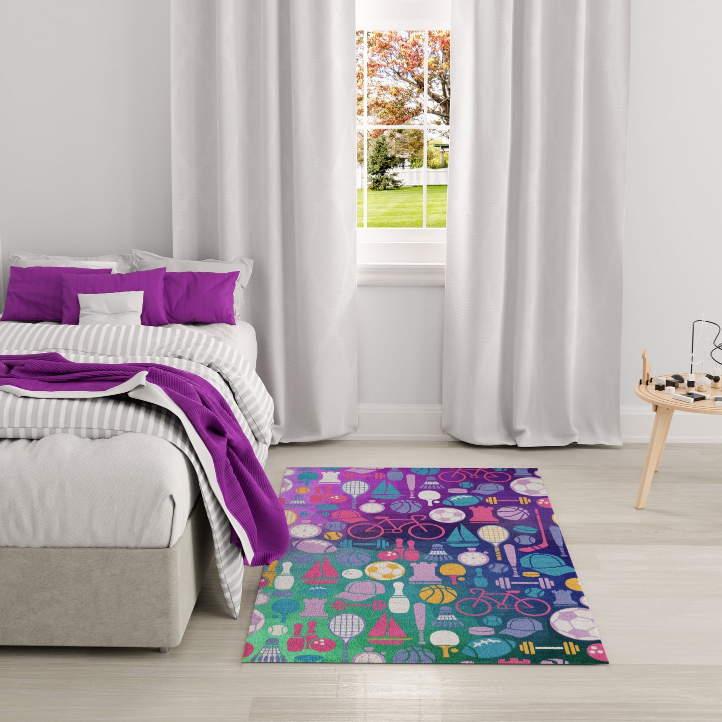 Nourison Imagination 4' x 6' Purple Kids Indoor Rug