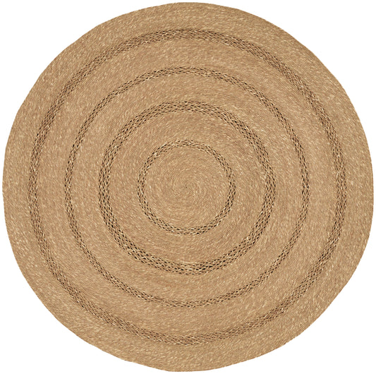 Nourison Natural Seagrass 3' x Round Natural Outdoor Rug