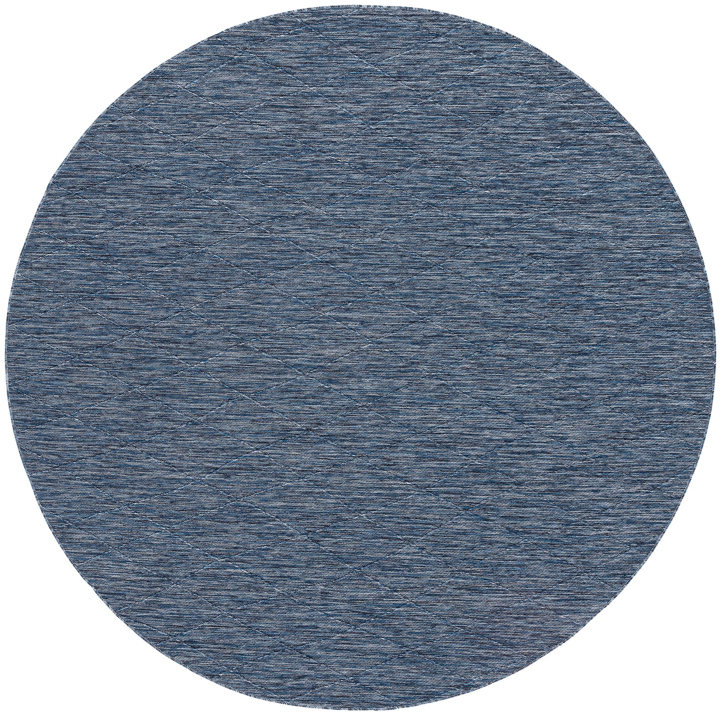 Nourison Washable Solutions 8' x Round Navy Blue Modern Rug