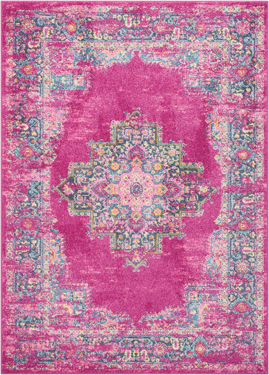 Nourison Passion 3'9" x 5'9" Fuchsia Bohemian Indoor Rug