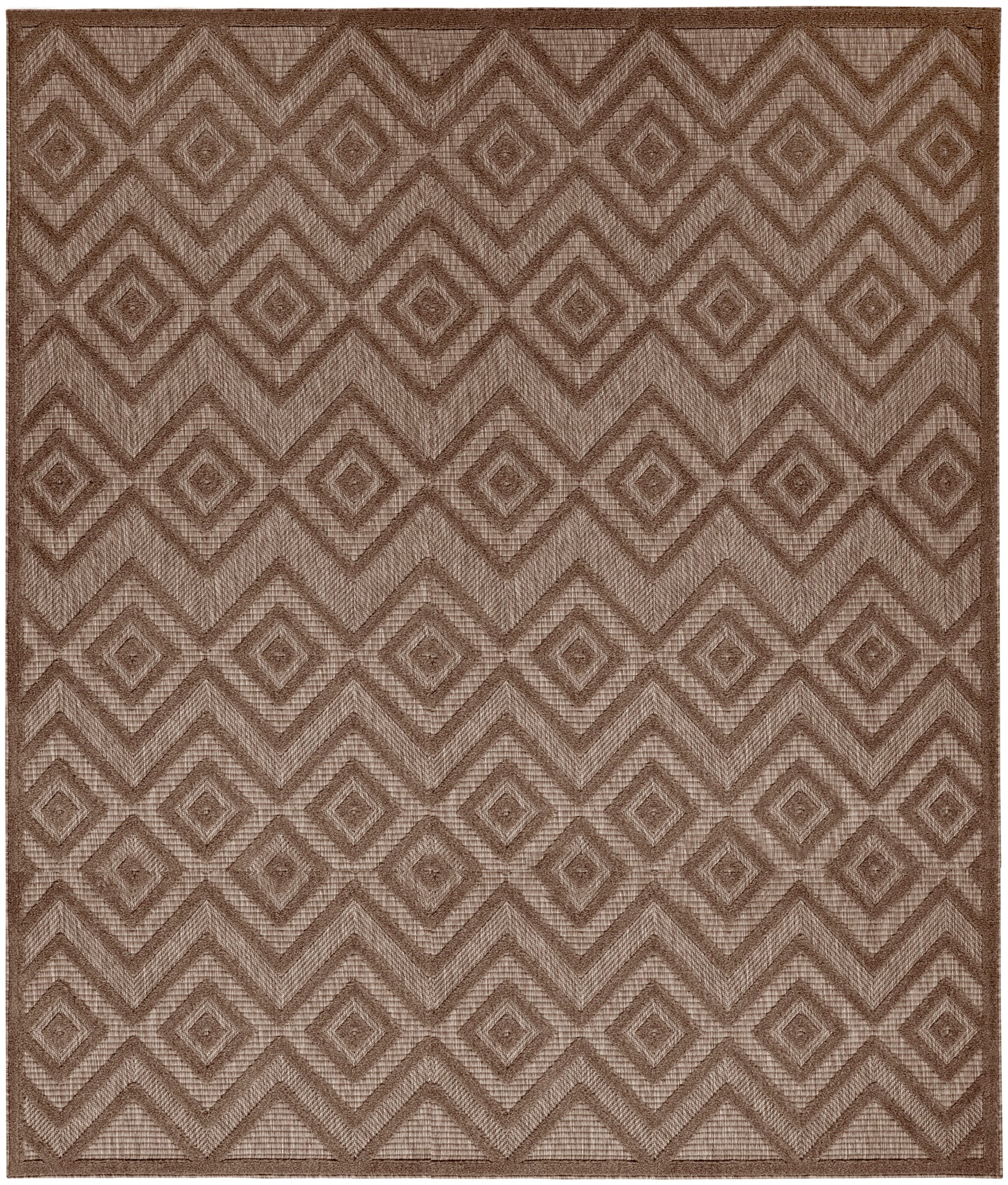 Nourison Versatile 9' x 12' Brown Modern Rug