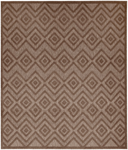 Nourison Versatile 9' x 12' Brown Modern Rug