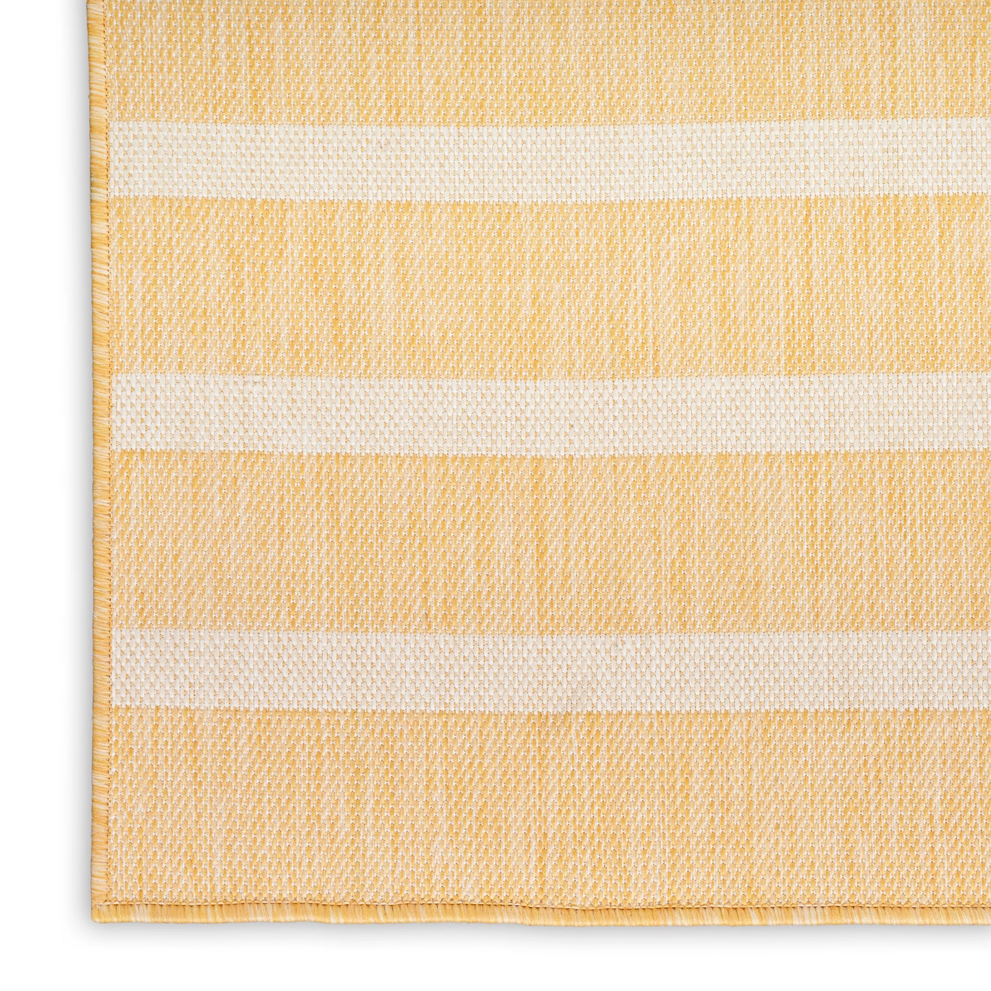 Nourison Positano 6' x 9' Yellow Ivory Modern Rug