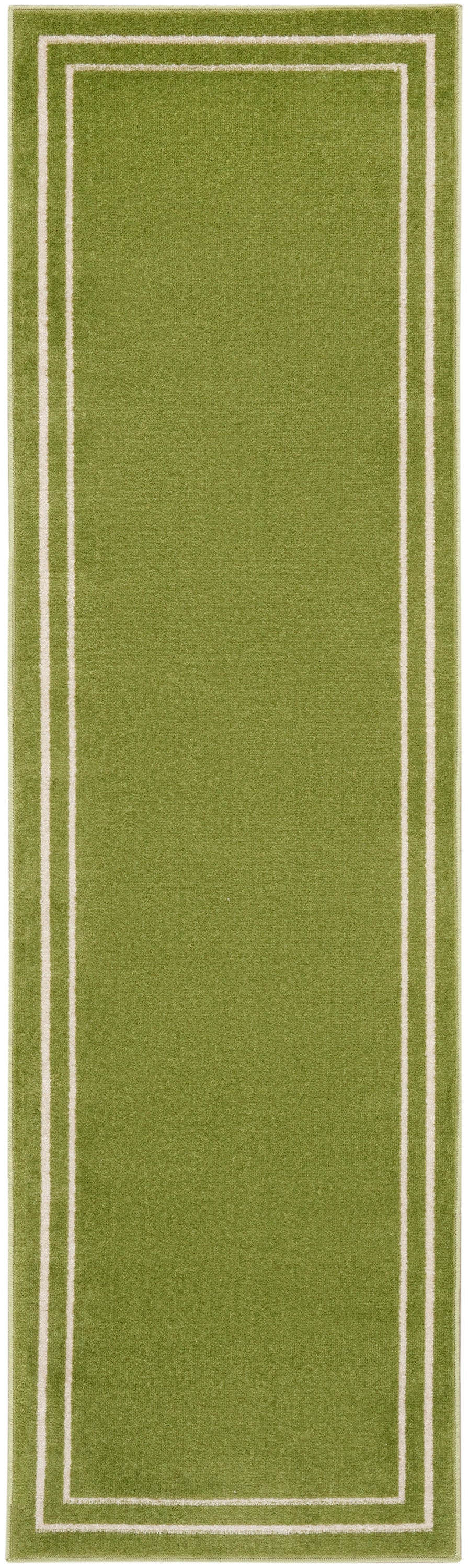 Nourison Nourison Essentials 2'2" x 7'6" Green Ivory Contemporary Rug