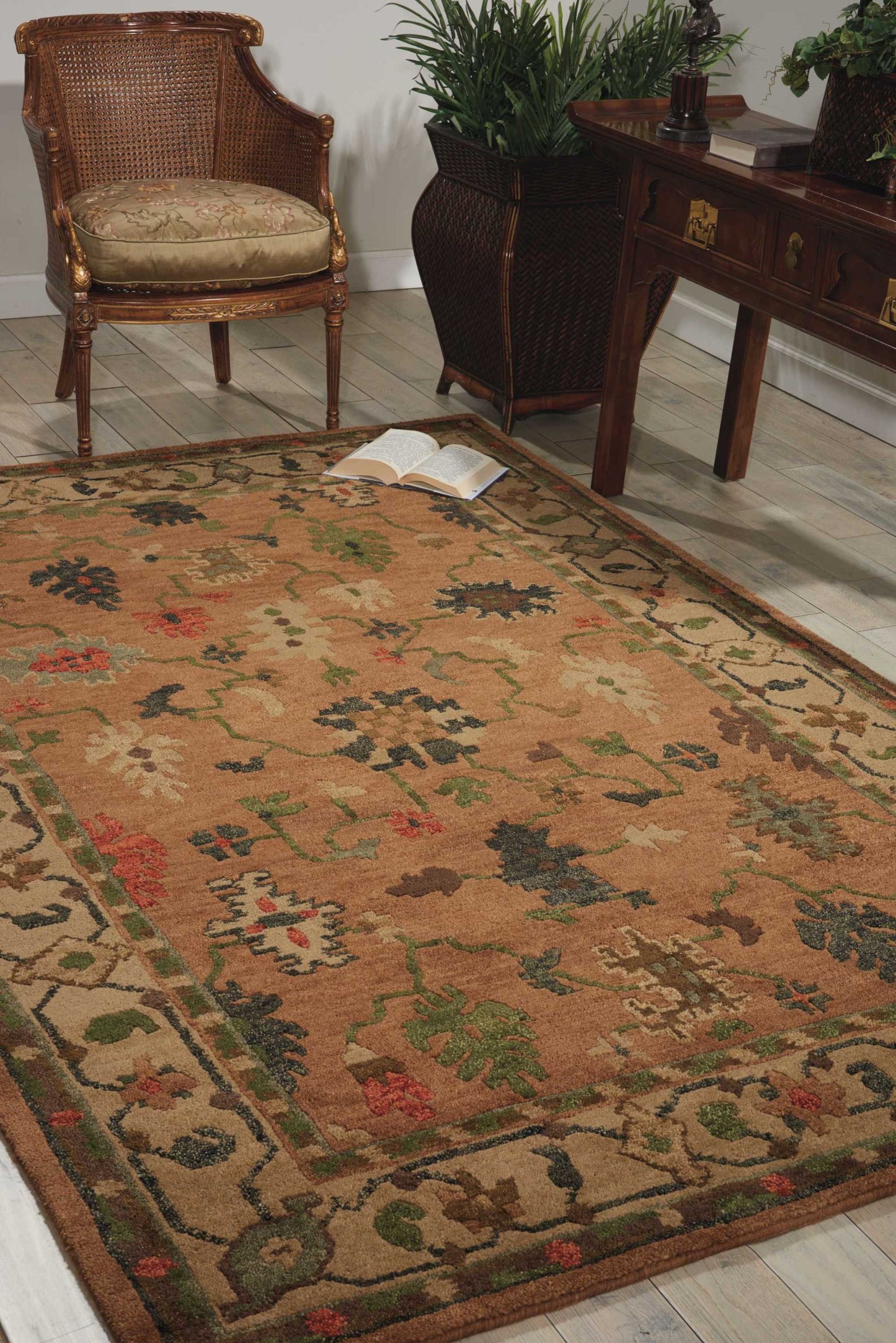 Nourison Tahoe 5'6" x 8'6" Copper Traditional Indoor Rug