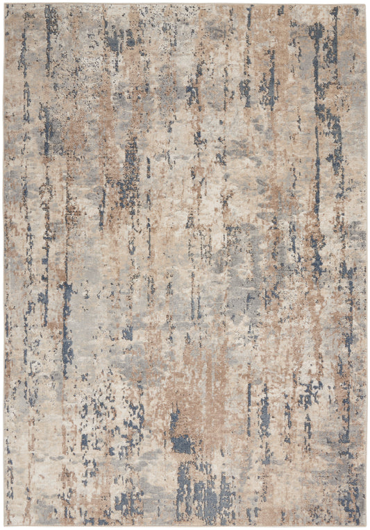 Nourison Quarry 3'9" x 5'9" Beige Grey Modern Indoor Rug