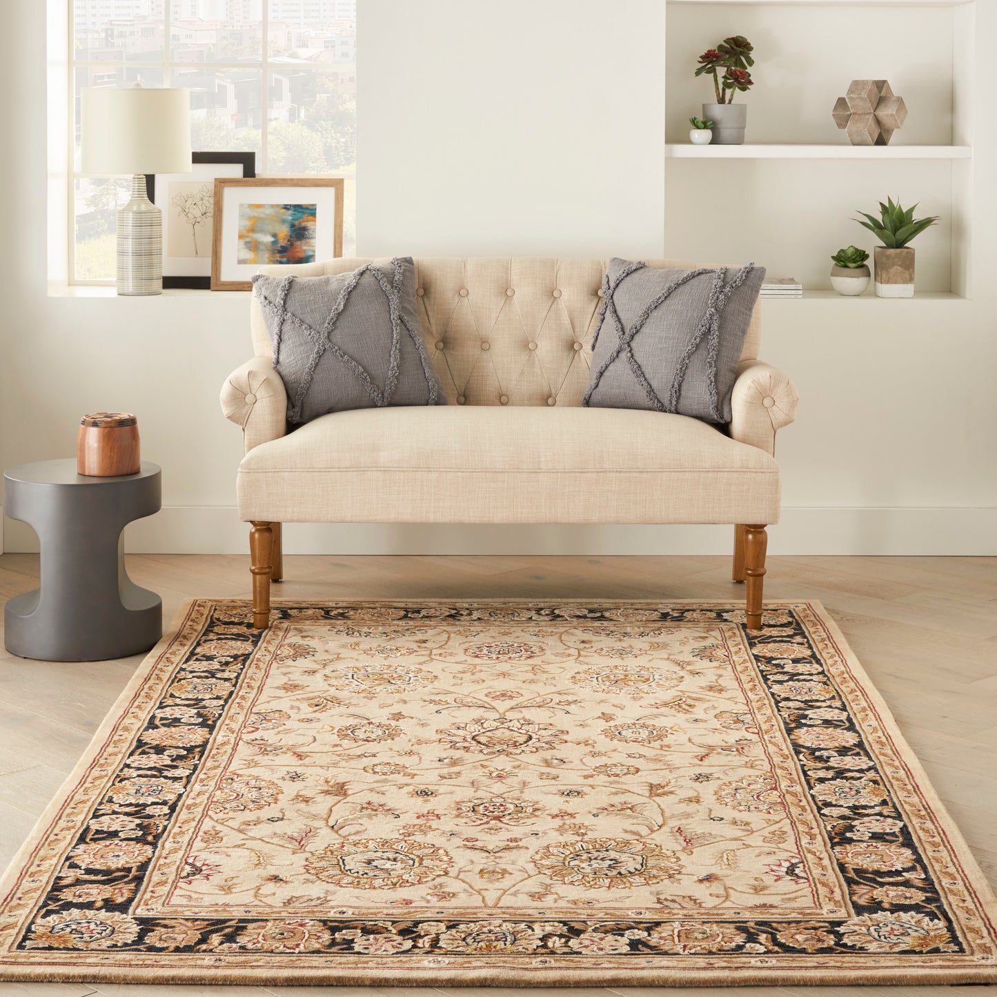 Nourison Nourison 2000 3'9" x 5'9" Beige Traditional Indoor Rug