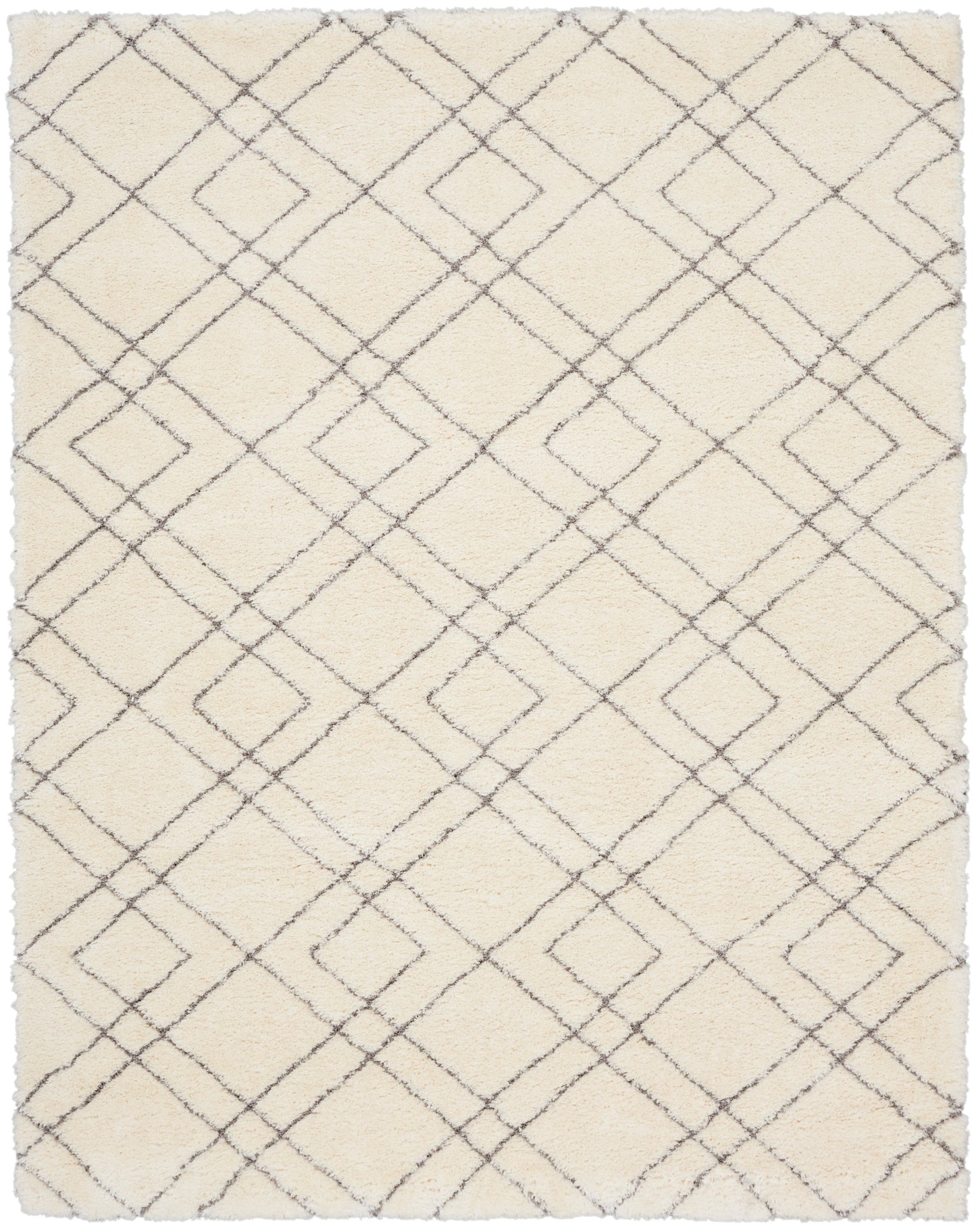 Nourison Dreamy Shag 7'10" x 9'10" Ivory Shag Indoor Rug