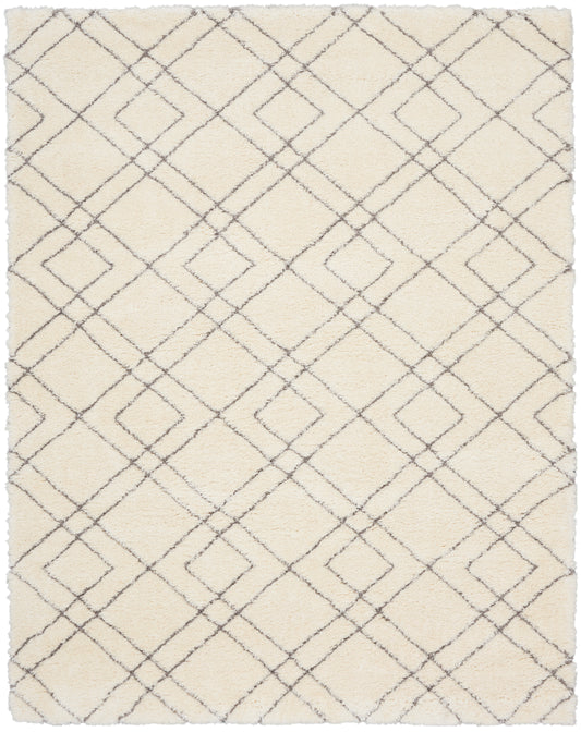 Nourison Dreamy Shag 7'10" x 9'10" Ivory Shag Indoor Rug