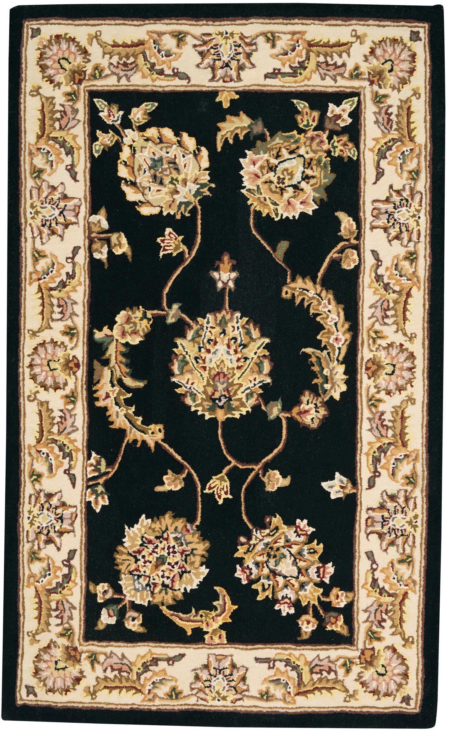 Nourison Nourison 2000 2'6" x 4'3" Black Traditional Indoor Rug