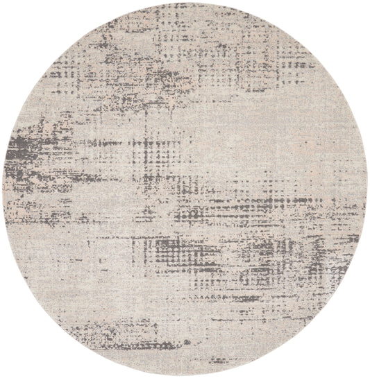 Calvin Klein CK950 Rush 8' x Round Ivory Beige Modern Indoor Rug