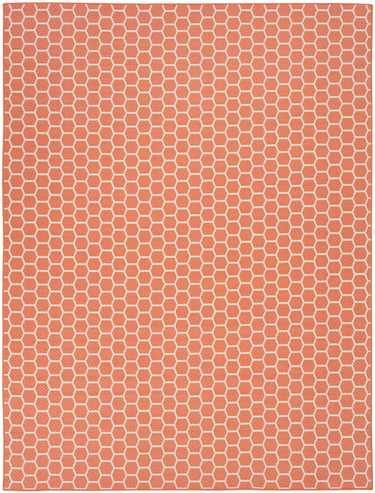 Nourison Twist Reversible 8' x 10' Coral Modern Rug