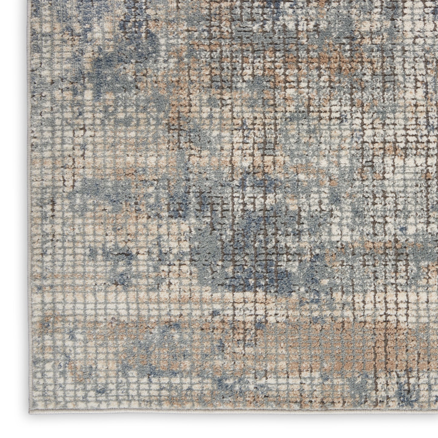 Nourison Quarry 5'3" x 7'3" Blue Beige Modern Indoor Rug