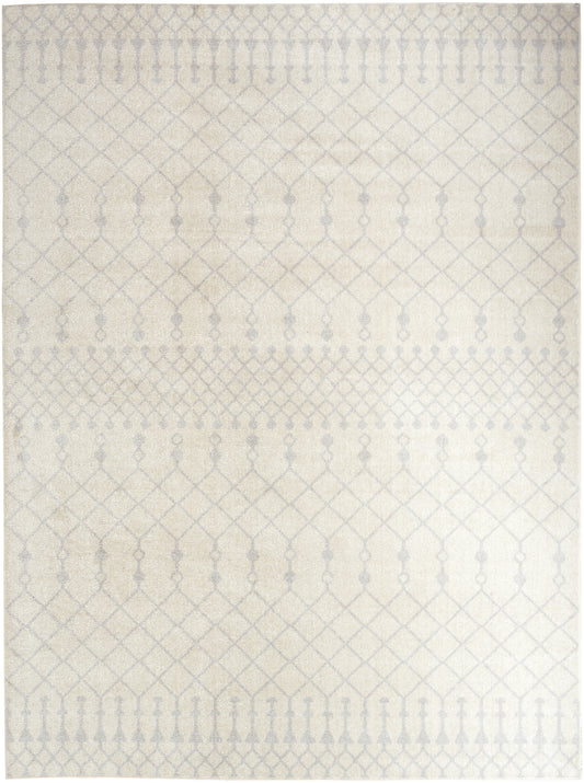 Nourison Astra Machine Washable 5'3" x 7' Ivory Bohemian Indoor Rug