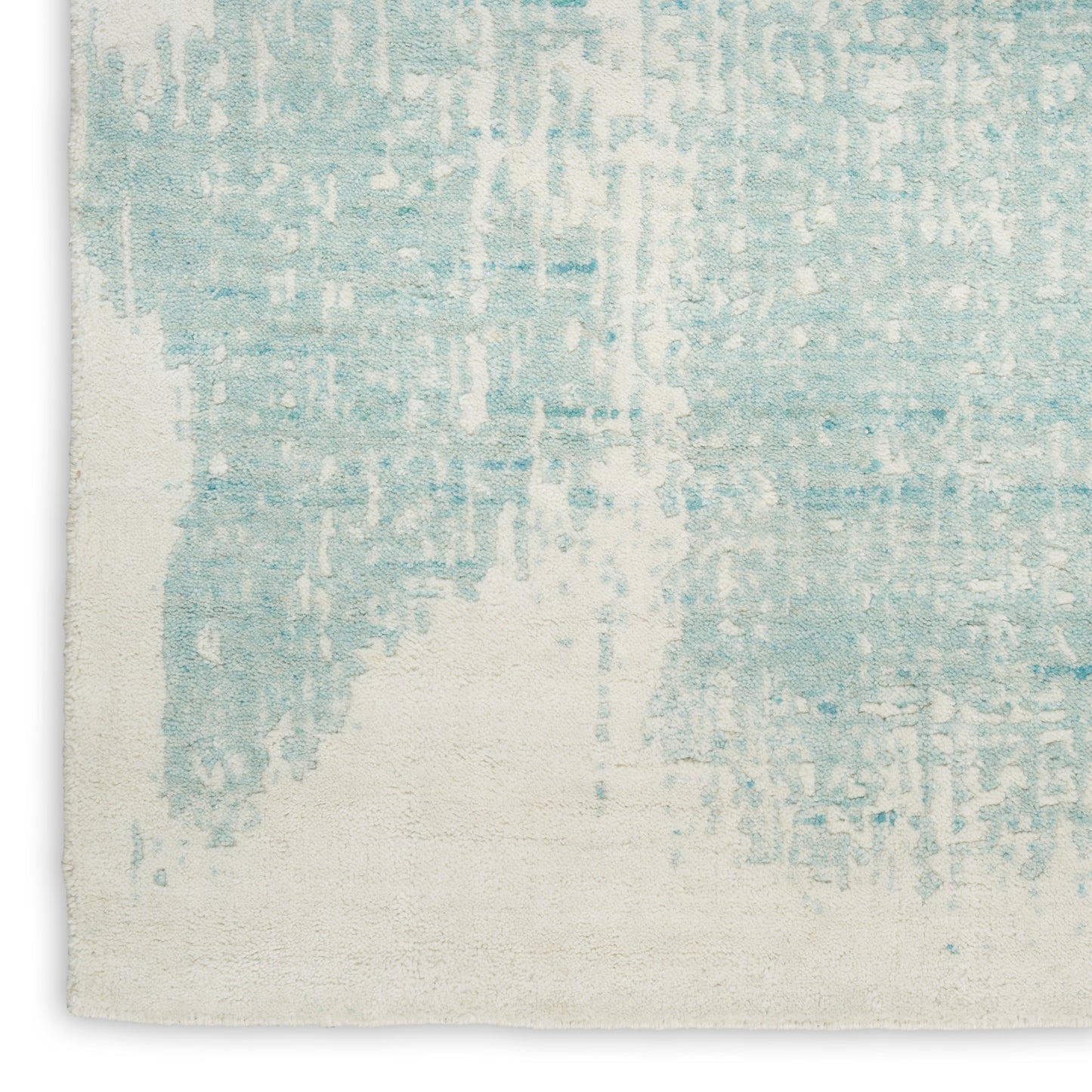 Nourison Harmony 2' x 3' Ivory Aqua Modern Indoor Rug