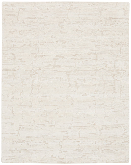 Calvin Klein CK009 Sculptural 7'9" x 9'9" Ivory Modern Indoor Rug