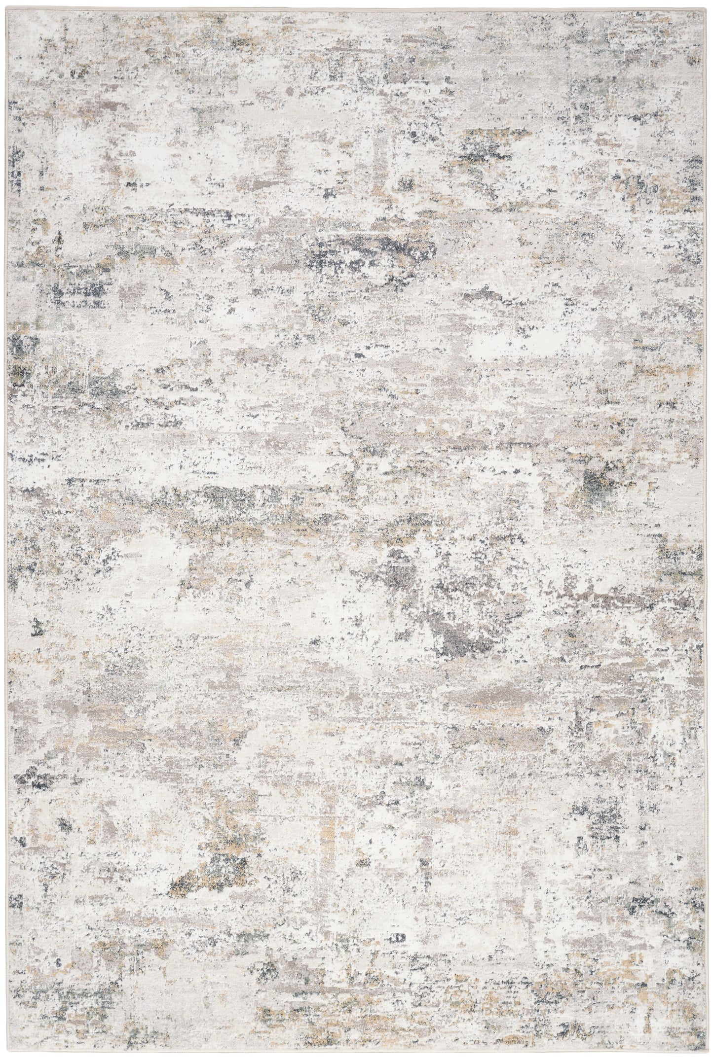 Nourison Distinctive 7'10" x 9'10" Ivory Grey Modern Indoor Rug