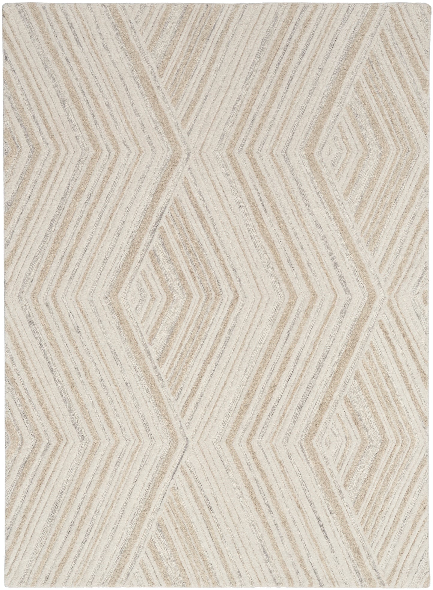 Nourison Graceful 5'3" x 7'3" Ivory Modern Indoor Rug