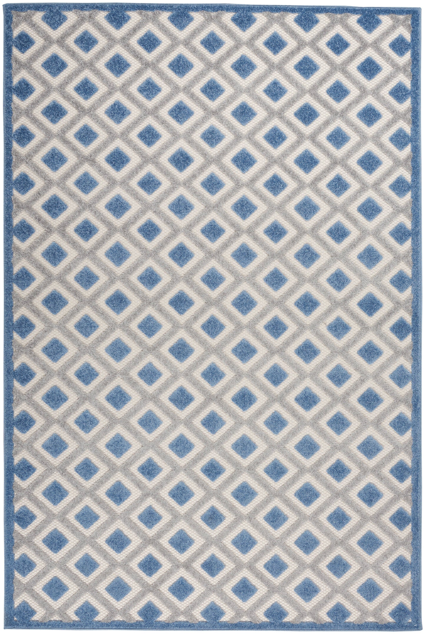 Nourison Aloha 6' x 9' Blue Grey Modern Rug