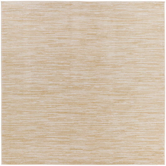 Nourison Nourison Essentials 5' x Square Ivory Gold Outdoor Rug