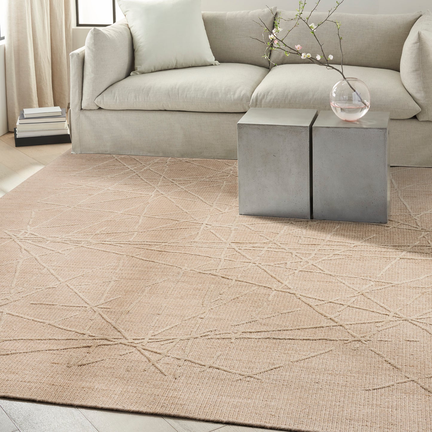 Calvin Klein CK044 Wander 8'6" x 11'6" Natural Modern Indoor Rug