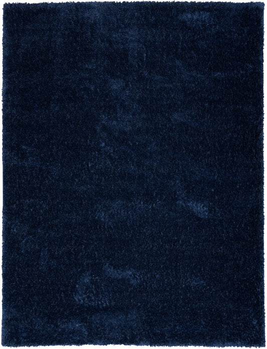 Nourison Pacific Shag 7'10" x 9'10" Navy Shag Indoor Rug