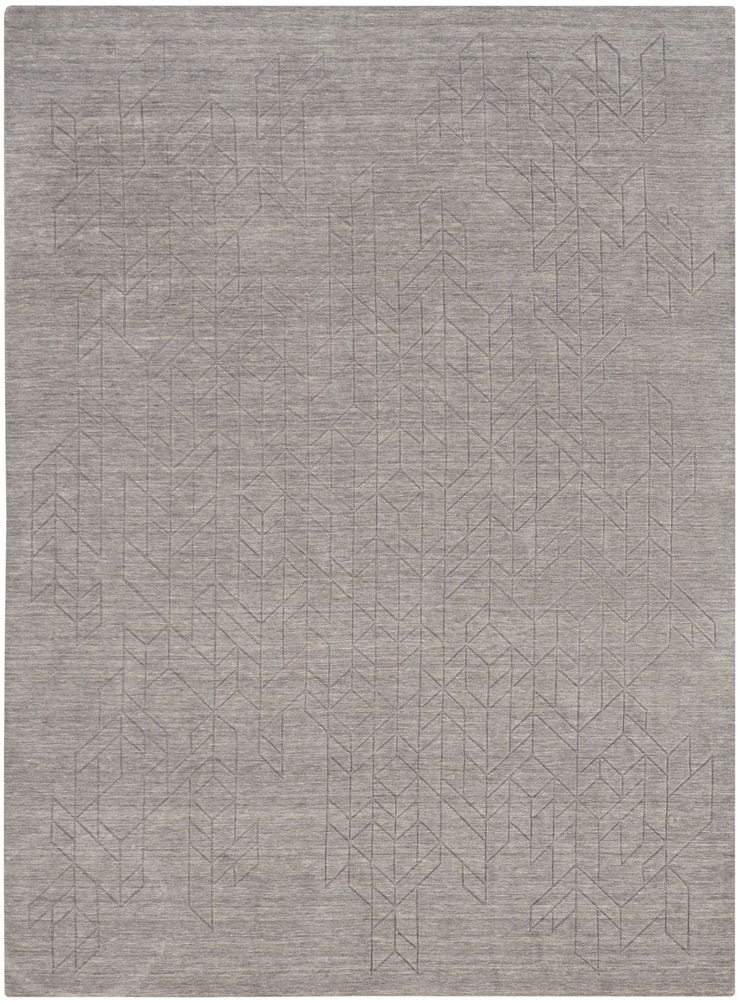 Nourison Alessia 8'6" x 11'6" Grey Modern Indoor Rug