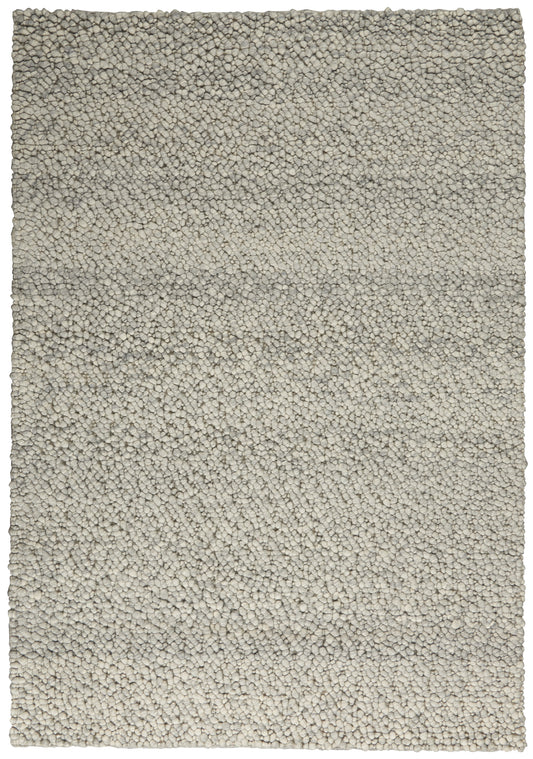 Calvin Klein Riverstone 4' x 6' Grey/Ivory Contemporary Indoor Rug