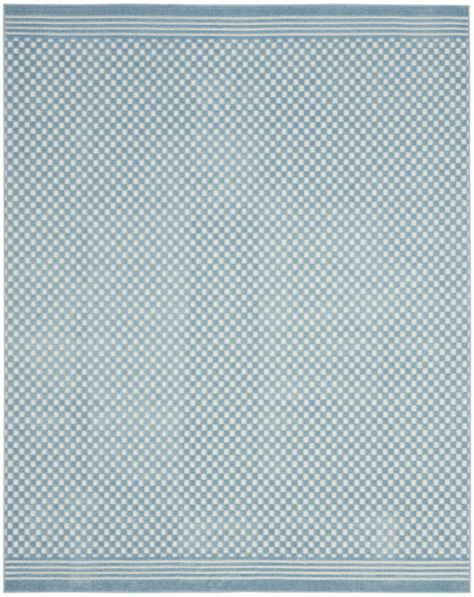 Nourison Care Free 9'2" x 12' Blue Modern Indoor Rug