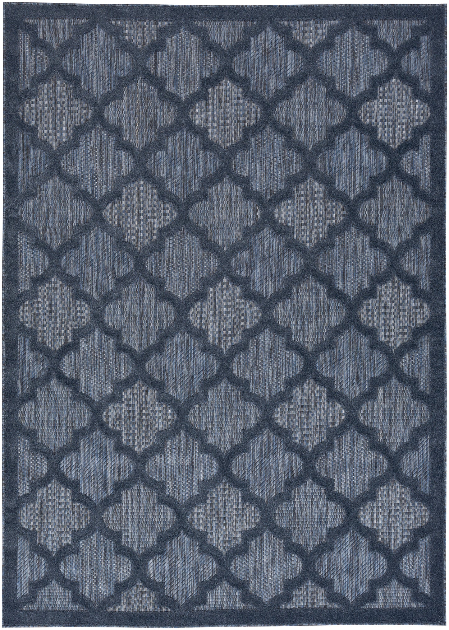 Nourison Easy Care 4' x 6' Navy Blue Modern Rug