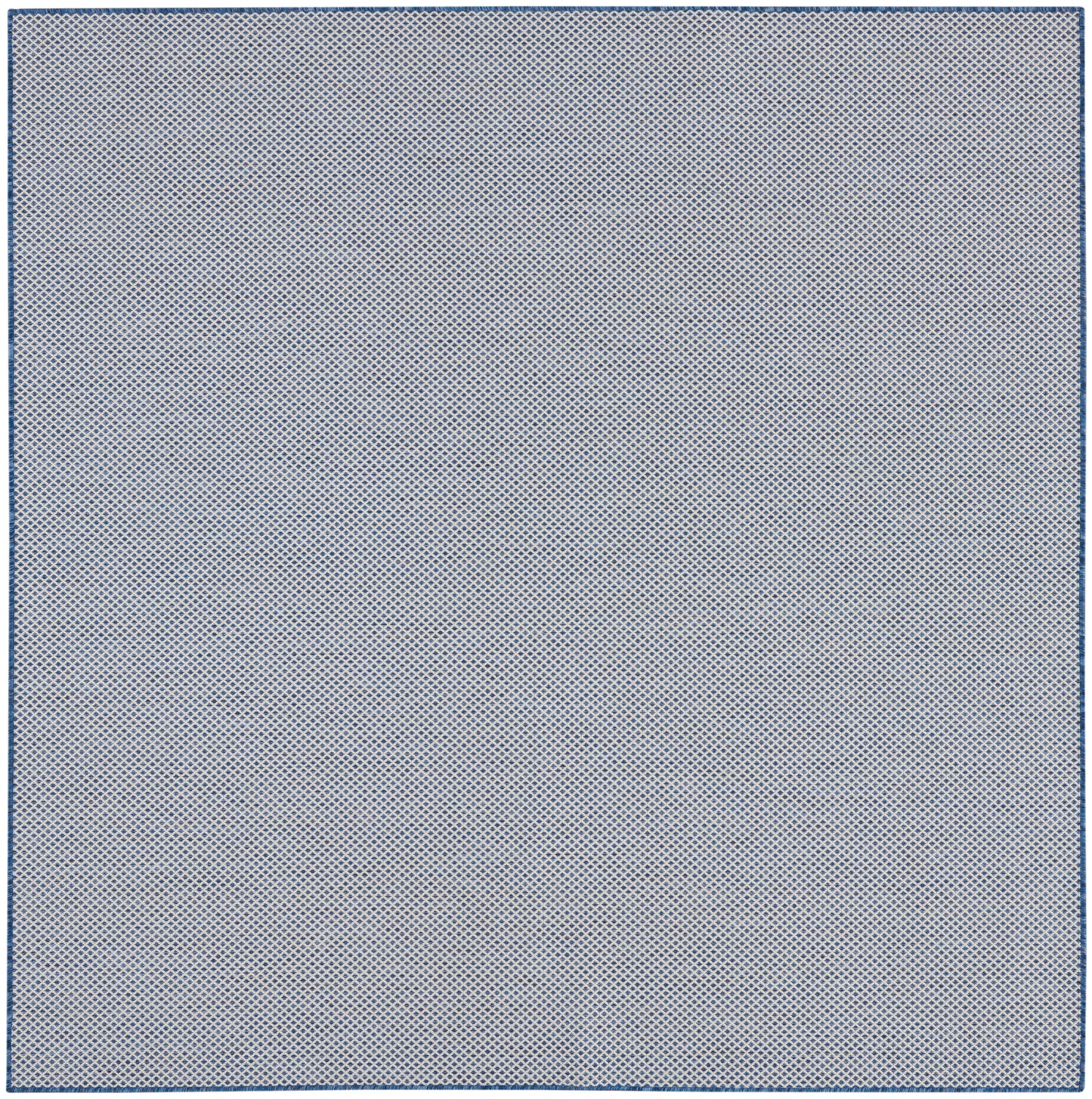 Nourison Courtyard 6' x Square Ivory Blue Modern Rug