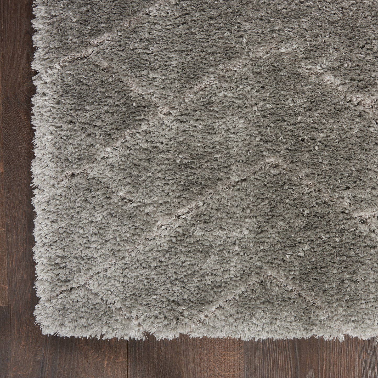 Nourison Dreamy Shag 5'3" x 7'3" Grey Shag Indoor Rug