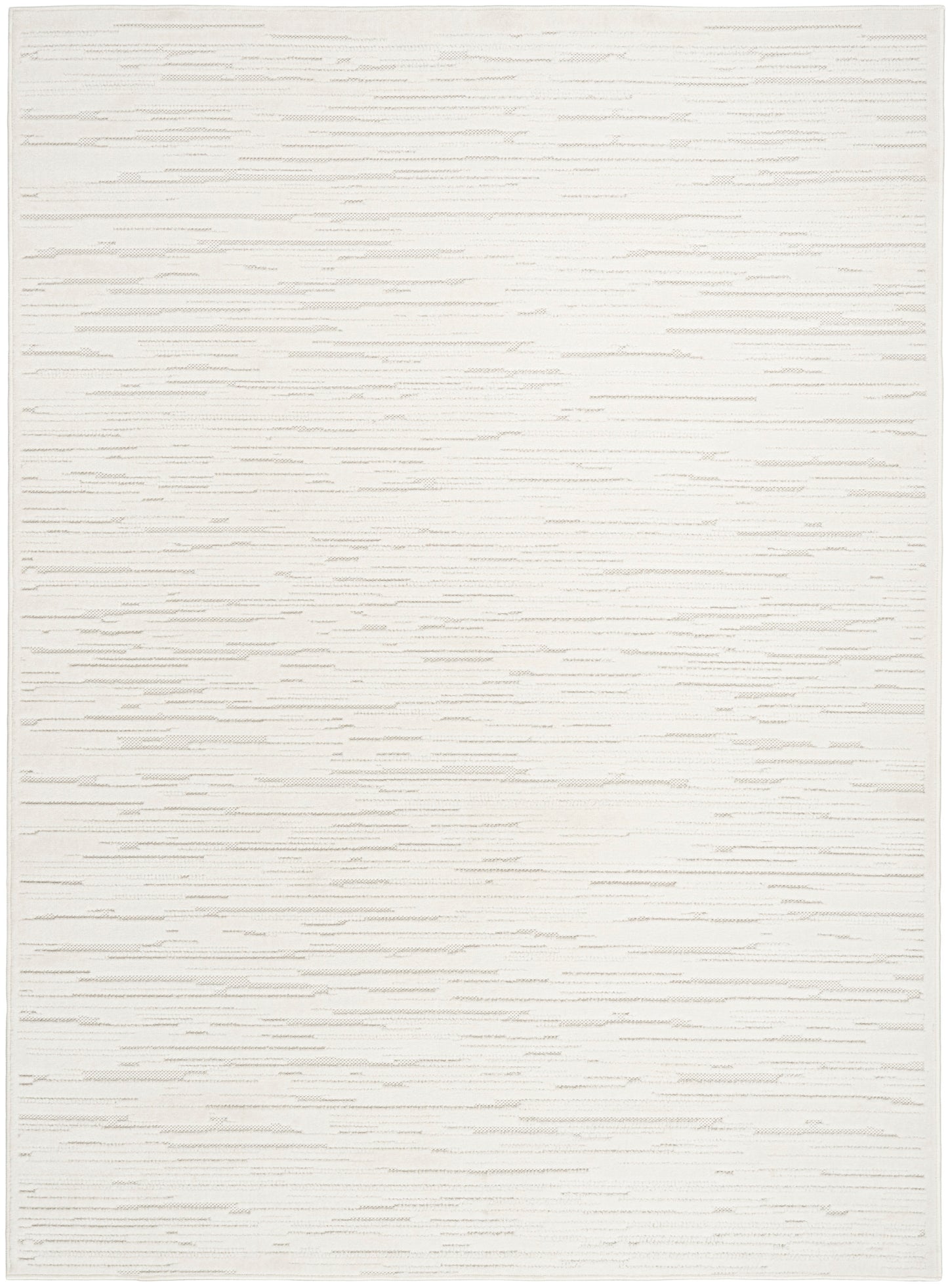 Nourison Care Free 5'3" x 7' Ivory Modern Indoor Rug