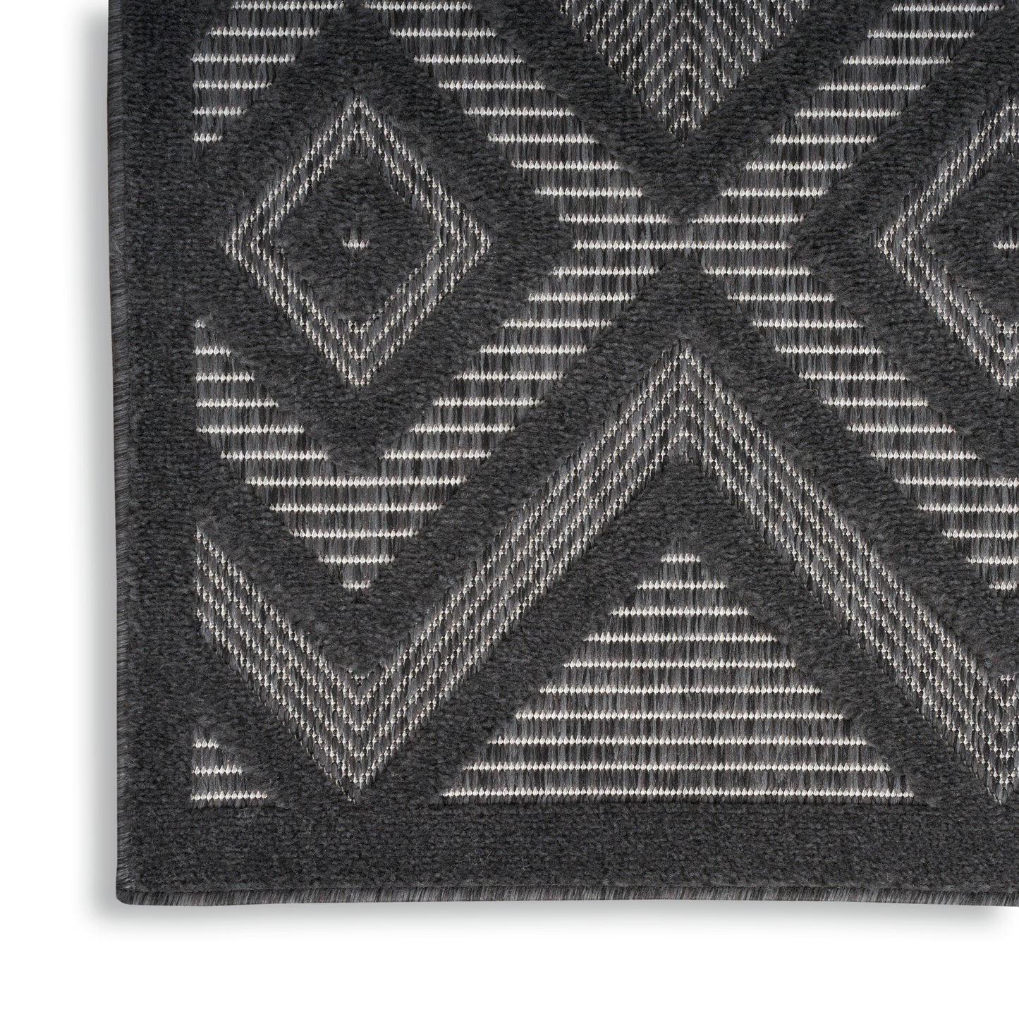 Nourison Versatile 5' x 7' Charcoal Black Modern Rug