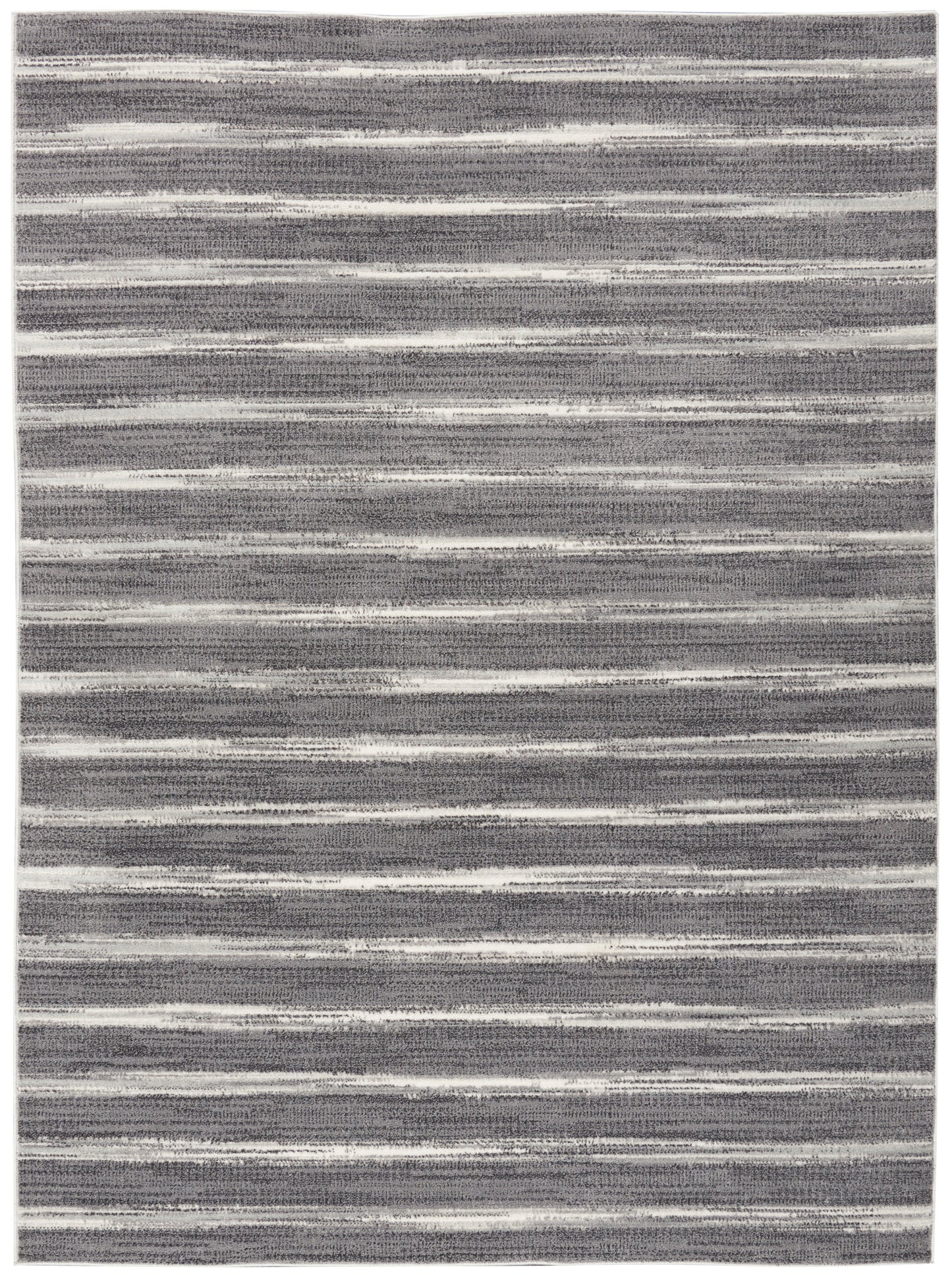 Calvin Klein CK011 Verdant 5'3" x 7'3" Charcoal Ivory Modern Indoor Rug