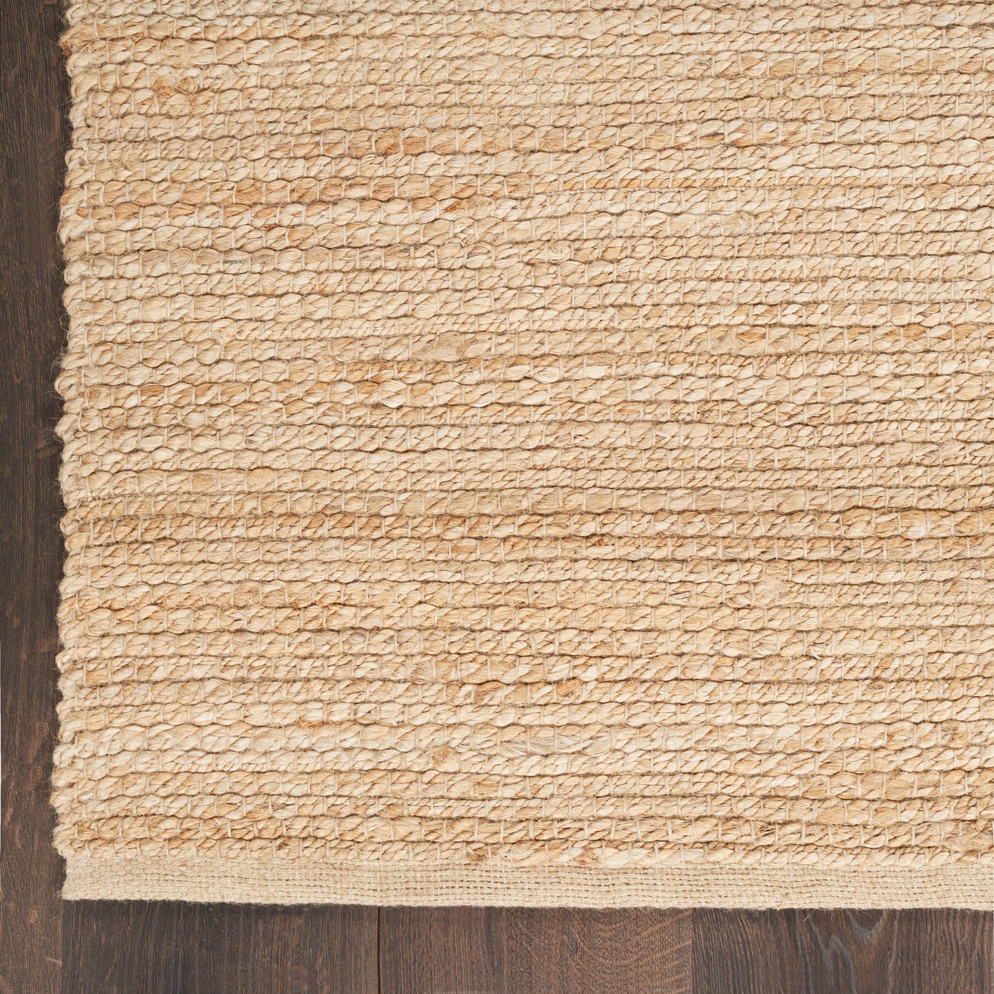 Nourison Natural Jute 4' x 6' Bleached Farmhouse Indoor Rug