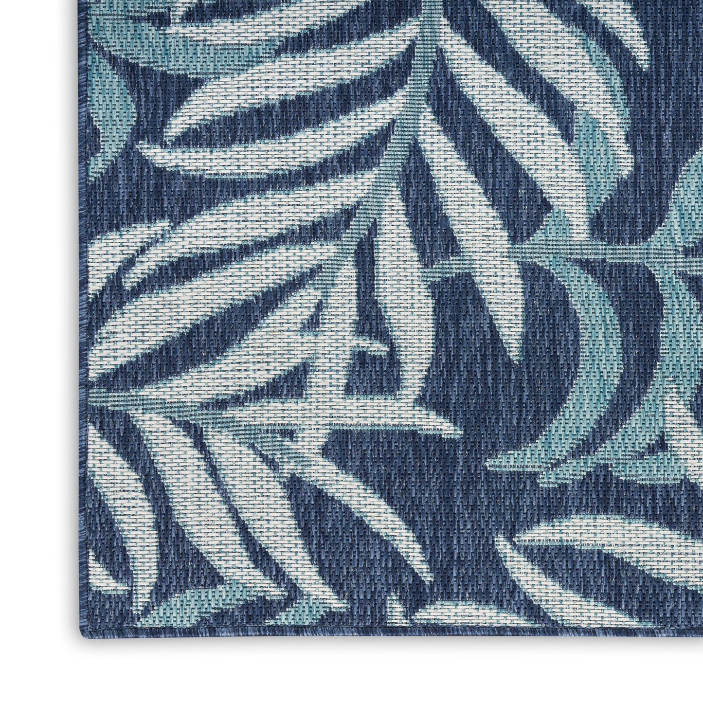 Nourison Garden Oasis 5' x 7' Navy Tropical Rug