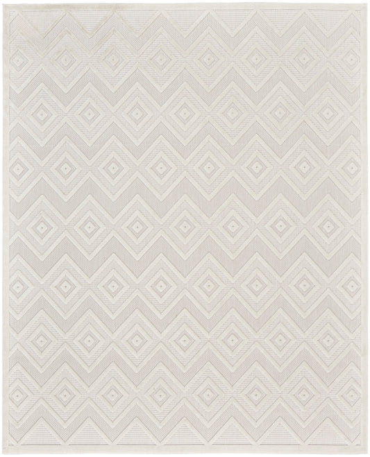 Nourison Versatile 7' x 10' Ivory White Modern Rug