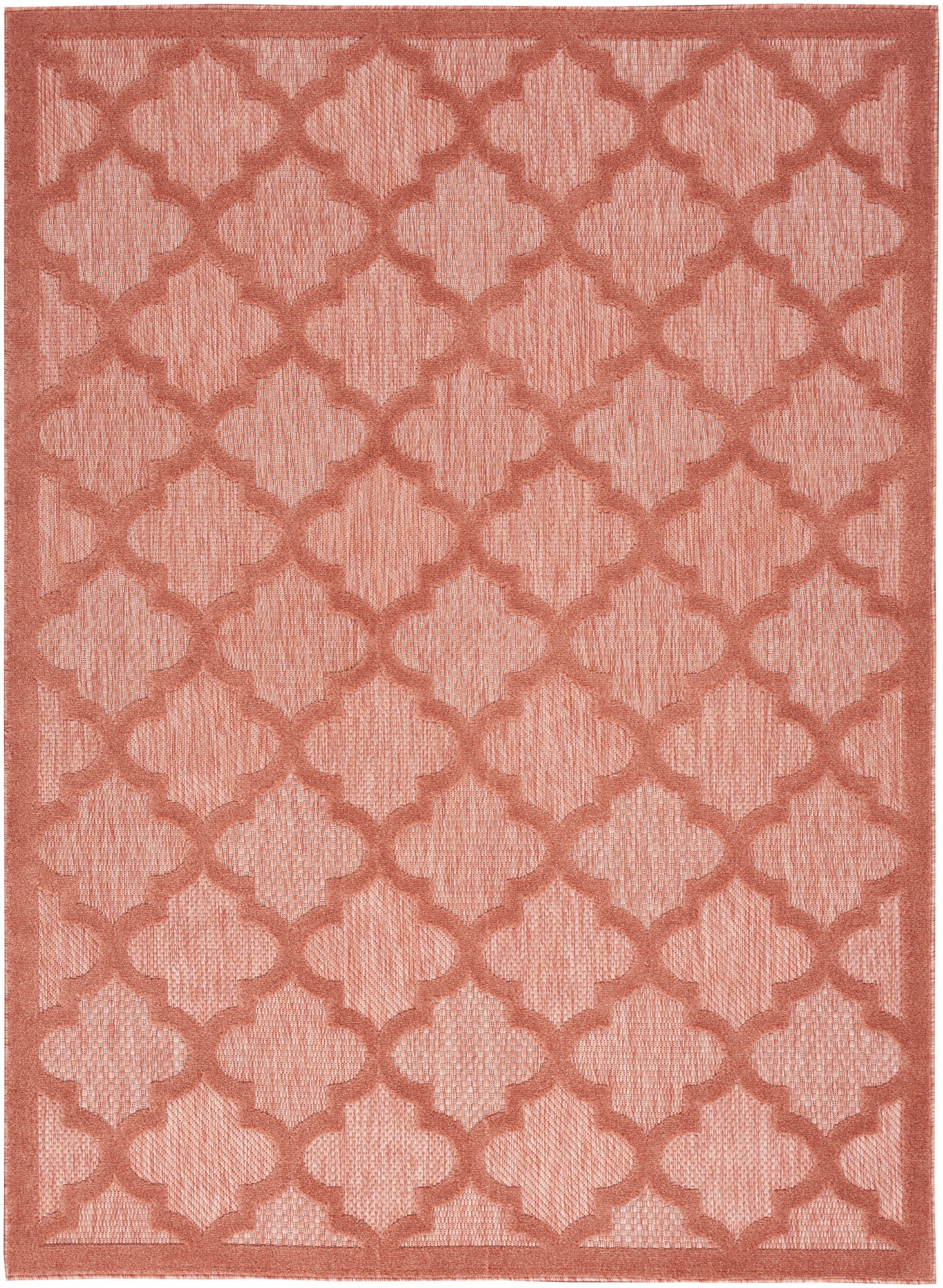 Nourison Easy Care 5' x 7' Coral Orange Modern Rug