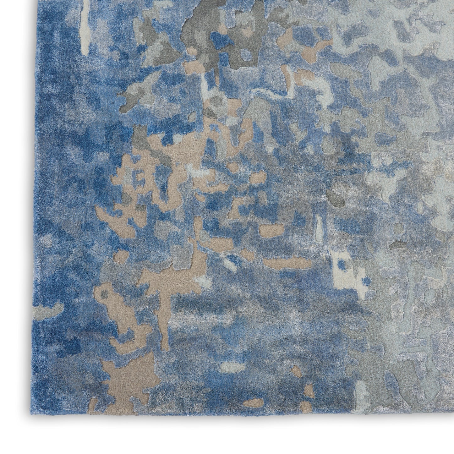 Nourison Prismatic 5'6" x 7'5" Denim Modern Indoor Rug