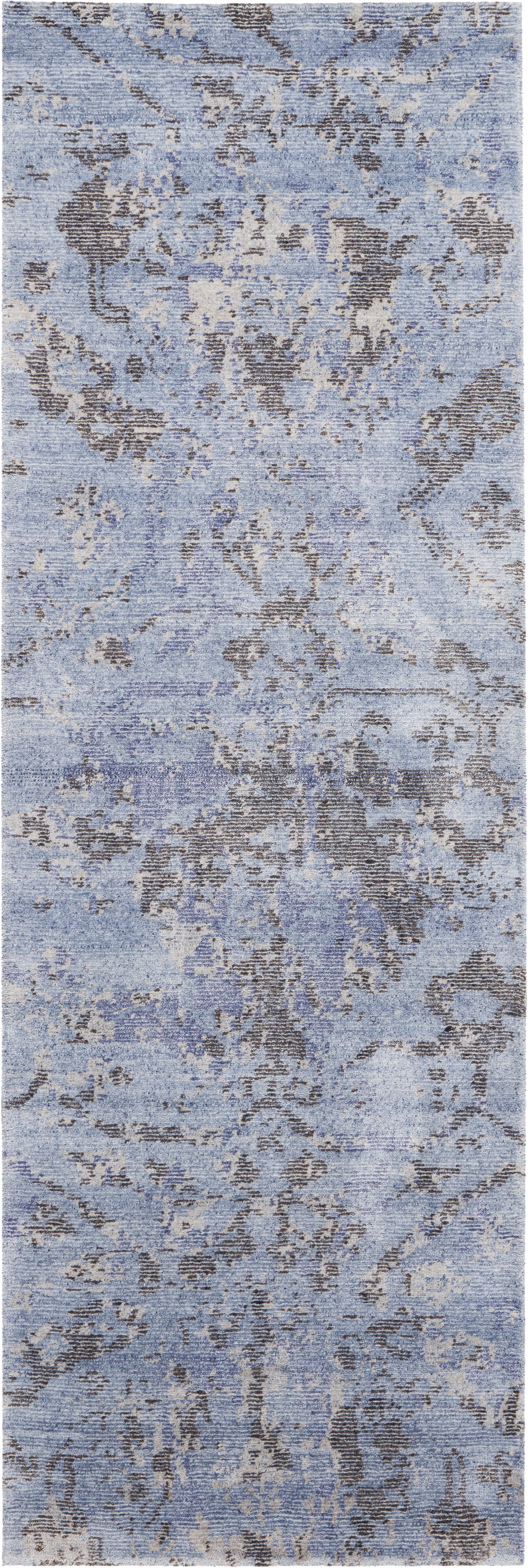 Nourison Lucent 2'3" x 8' Sky Modern Indoor Rug