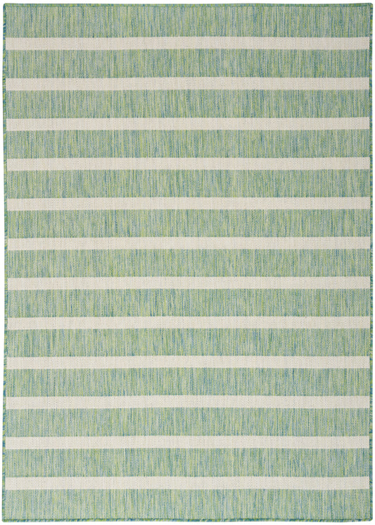 Nourison Positano 4' x 6' Blue Green Ivory Modern Rug