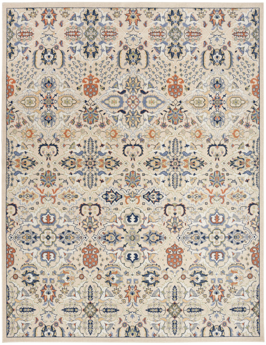 Nourison Allur 7'10" x 9'10" Beige Bohemian Indoor Rug