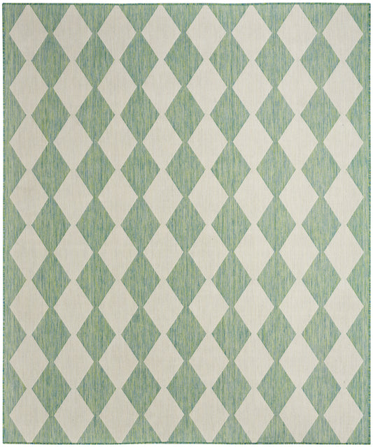 Nourison Positano 5' x 7' Blue Green Modern Rug