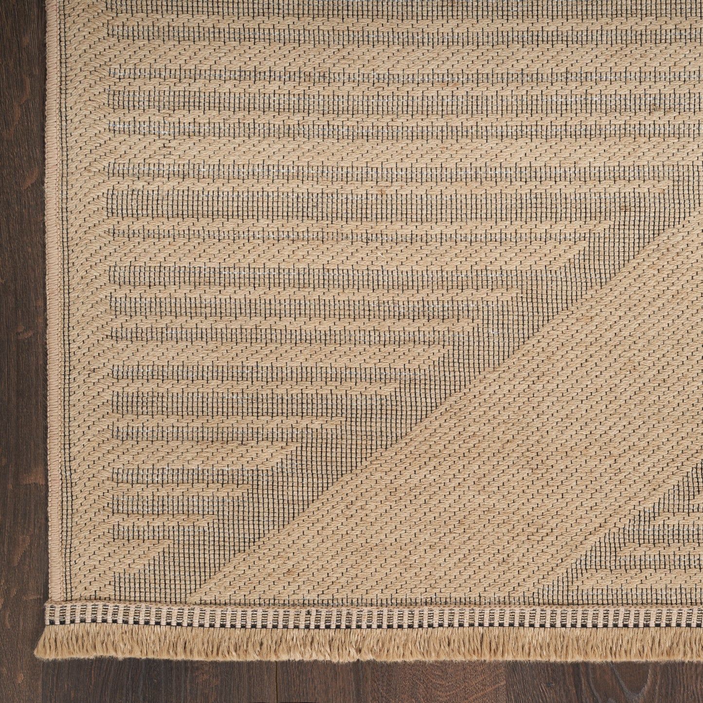 Nourison Washable Jute 2'3" x 7'6" Natural Beige Modern Indoor Rug