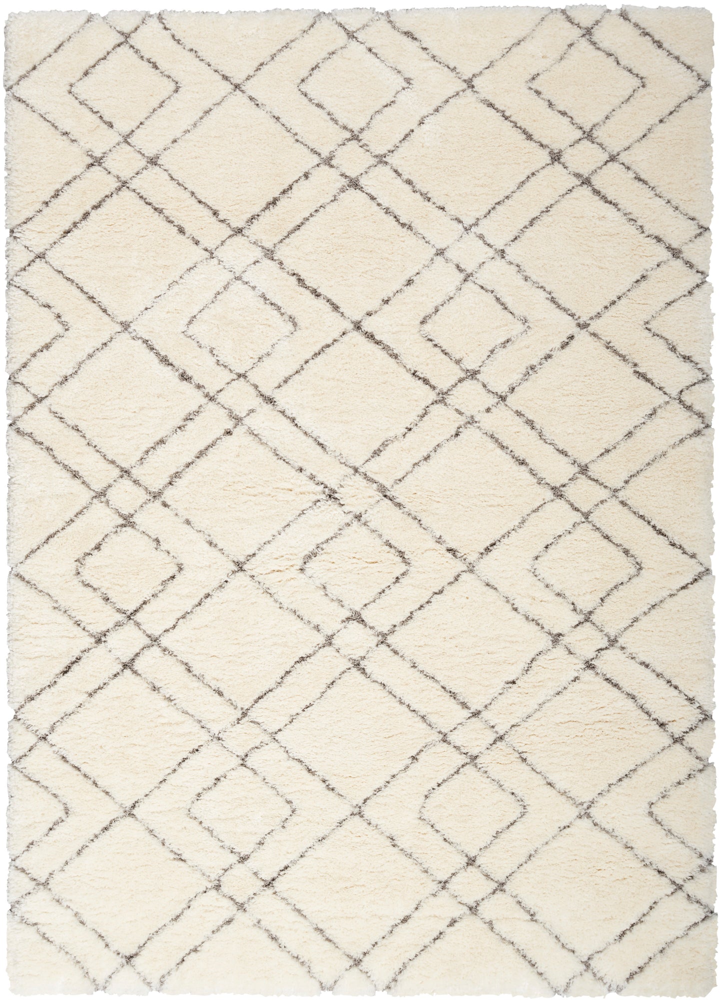 Nourison Dreamy Shag 5'3" x 7'3" Ivory Shag Indoor Rug